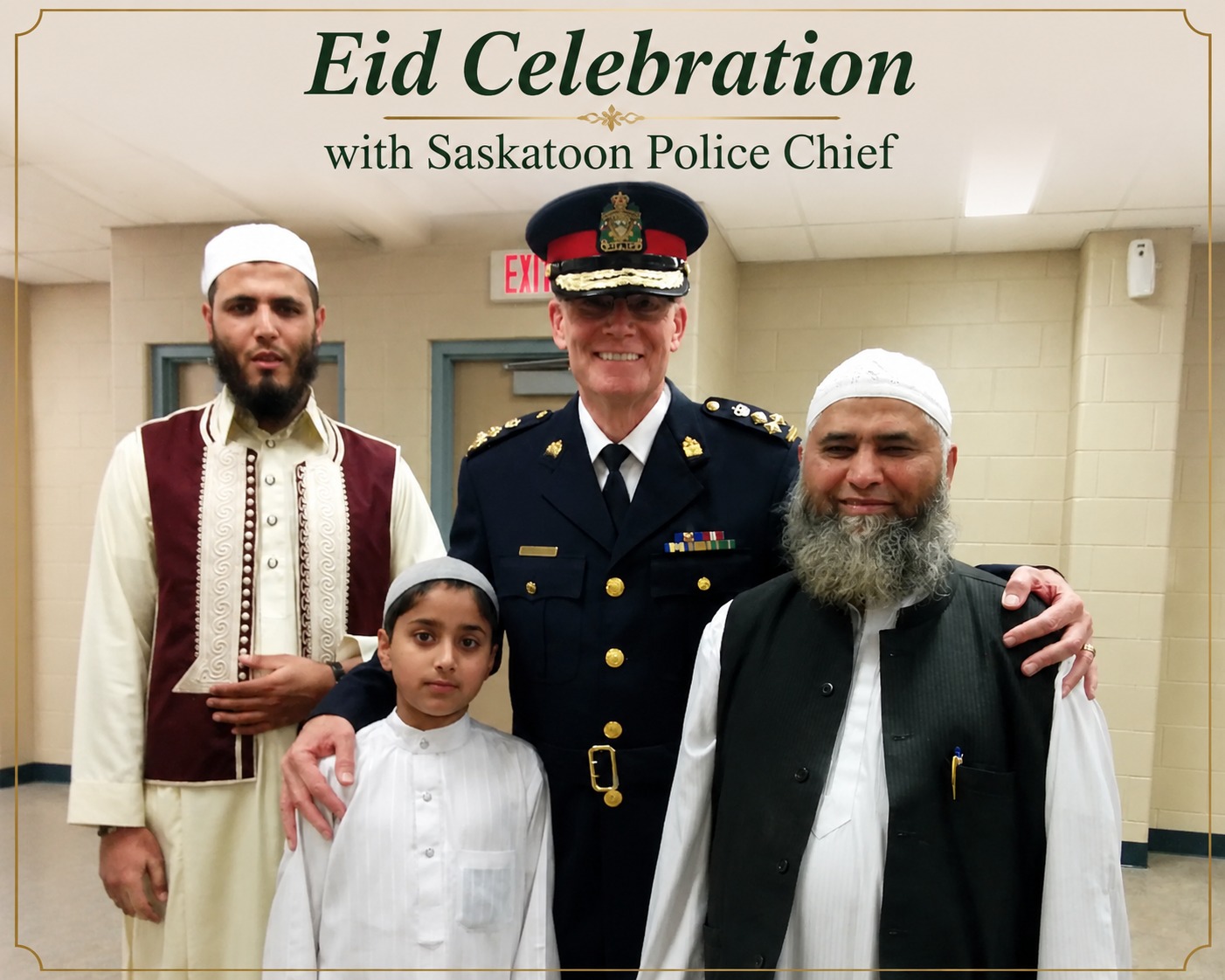 Eid with the Saskatoon Police Chief